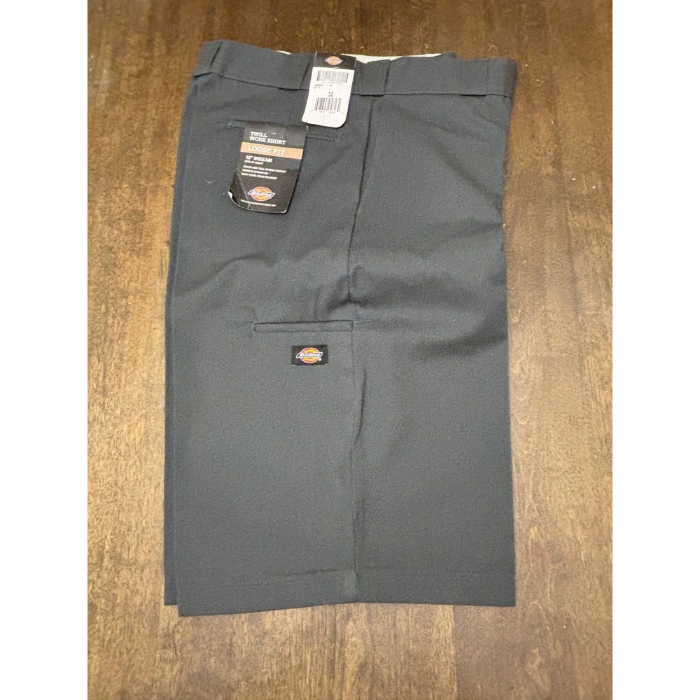 Dickies Mens Loose Fit Twill Work Shorts Charcoal Grey 13 Inseam 42283CH Size 32